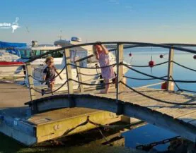 Landgangsbro til bad ved Orjaku fra Top Marine