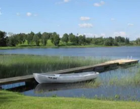 ECO badebro fra Top Marine ved Otepää søen.